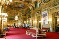Intérieur du Sénat couloirs