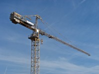 grue sur un chantier de construction à Nancy