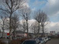 paysage typique de périphérie, près de Saint-Etienne