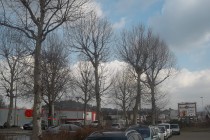 paysage typique de périphérie, près de Saint-Etienne