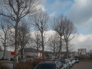paysage typique de périphérie, près de Saint-Etienne