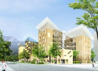 Bâtiment durable construit par l'agence Valode & Pistre à Grenoble