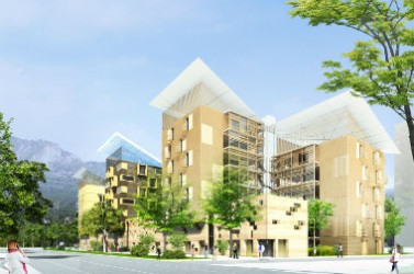 Bâtiment durable construit par l'agence Valode & Pistre à Grenoble