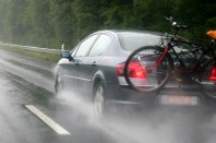 Circulation sous la pluie