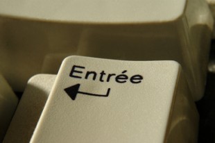 Touche entrée sur un ordinateur
